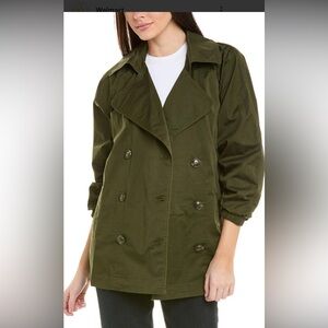 CAbi Forest Green Trench Coat